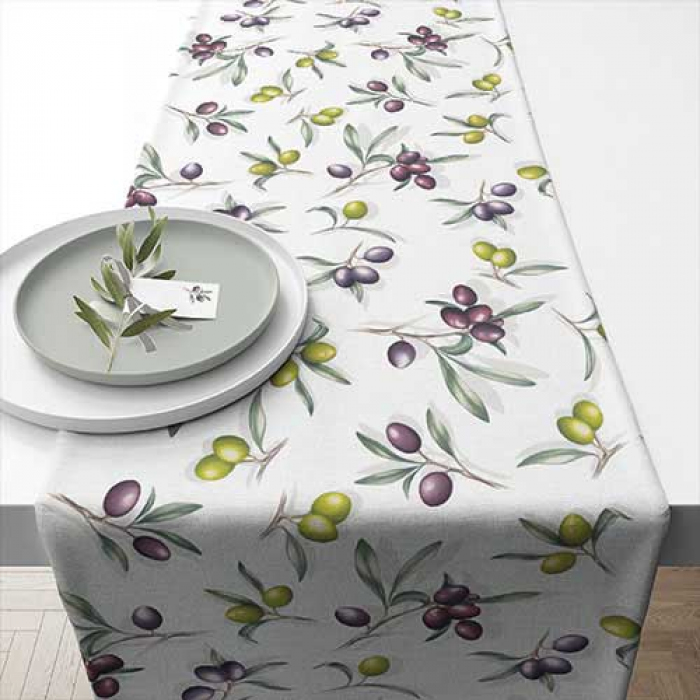Tischläufer 40x150 cm -Delicious olives-.jpg